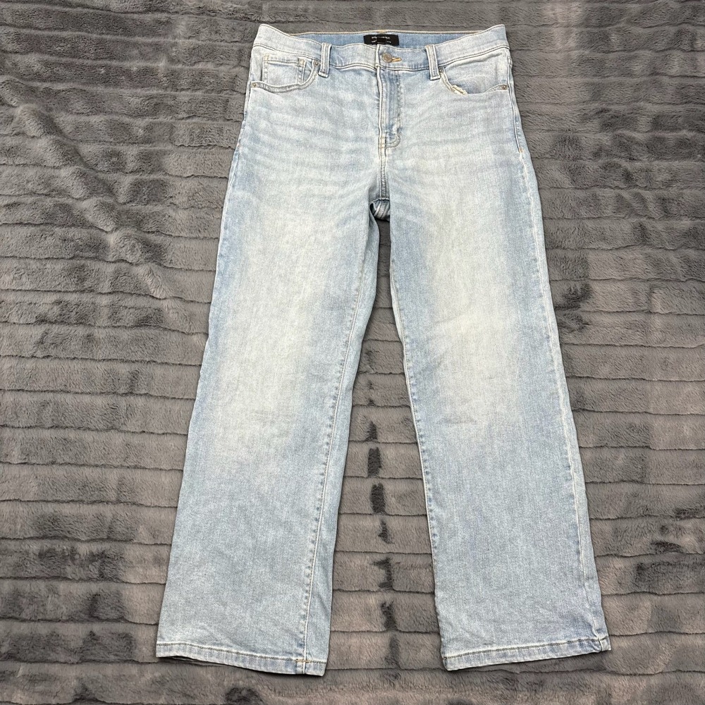 Banana Republic Womens High Rise Bootcut Cropped Jeans Light Wash Size 27/4 8878